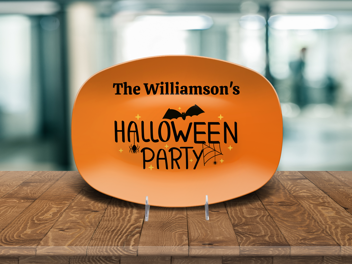 Personalized Halloween Platter (Stand optional)