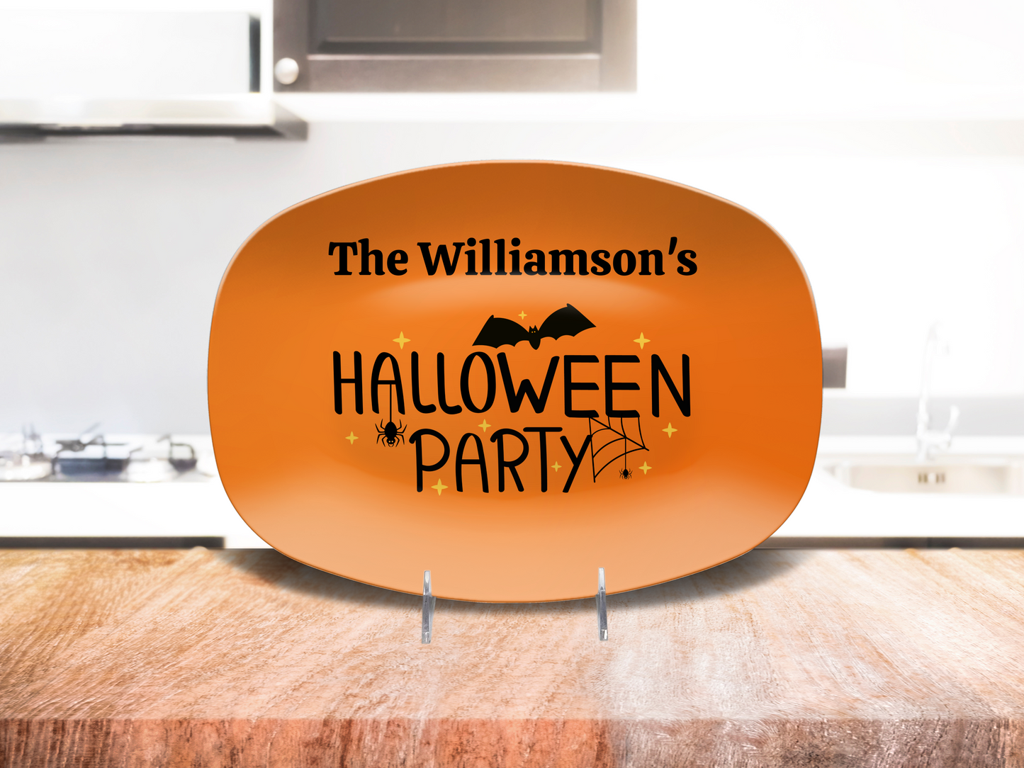 Personalized Halloween Platter (Stand optional)