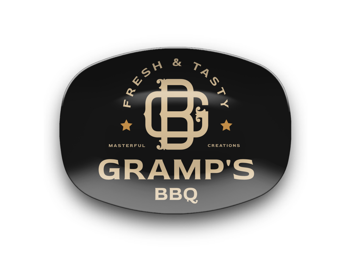 Custom BBQ Platter, BBQ Grilling Platter Gift for Grandpa, Plate for Father's Day, Gift for Him for Birthday Gift, for Grill Master Dad