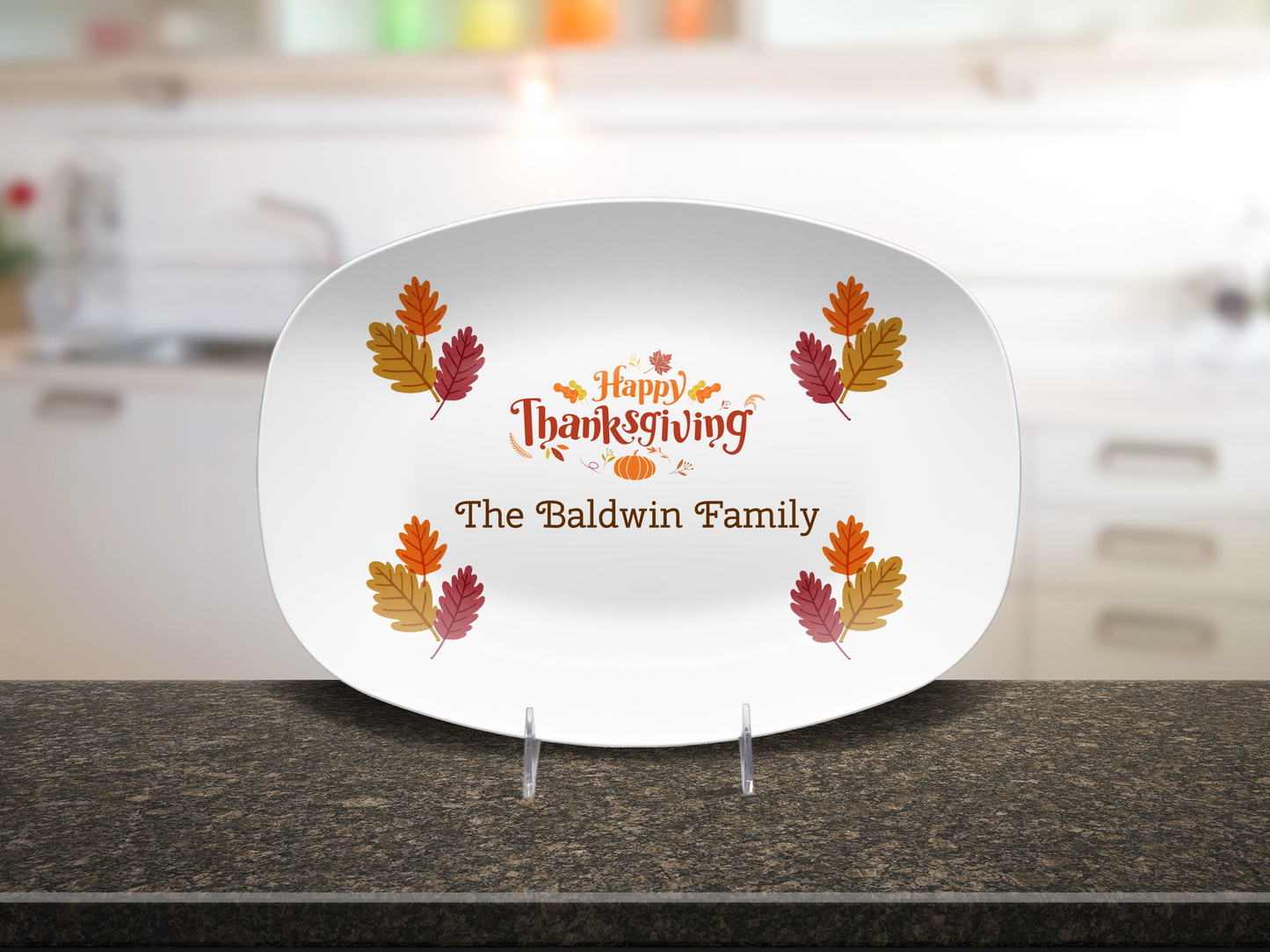 Happy Thanksgiving Personalized Serving Platter