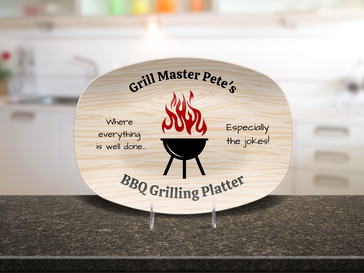 Personalized BBQ Grilling Platter