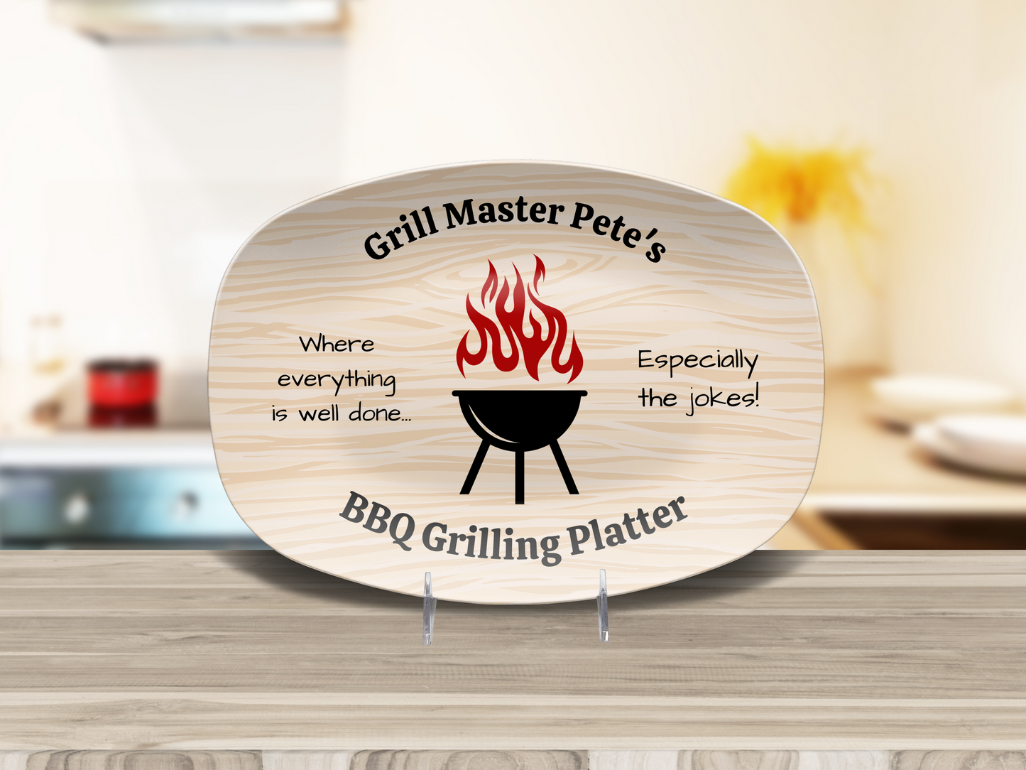 Personalized BBQ Grilling Platter