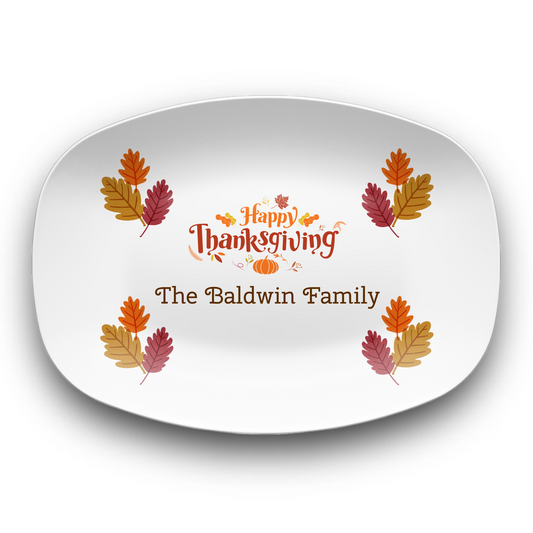 Happy Thanksgiving Personalized Serving Platter
