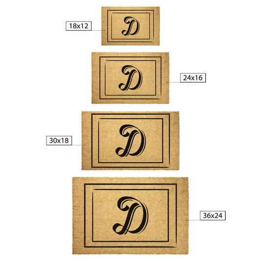 Personalized Initial Outdoor Mat