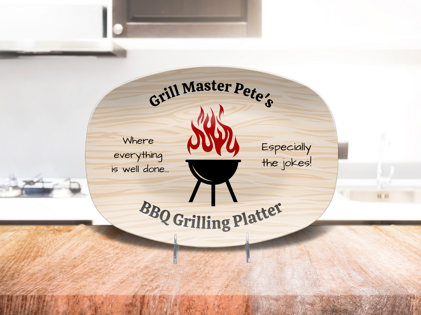 Personalized BBQ Grilling Platter