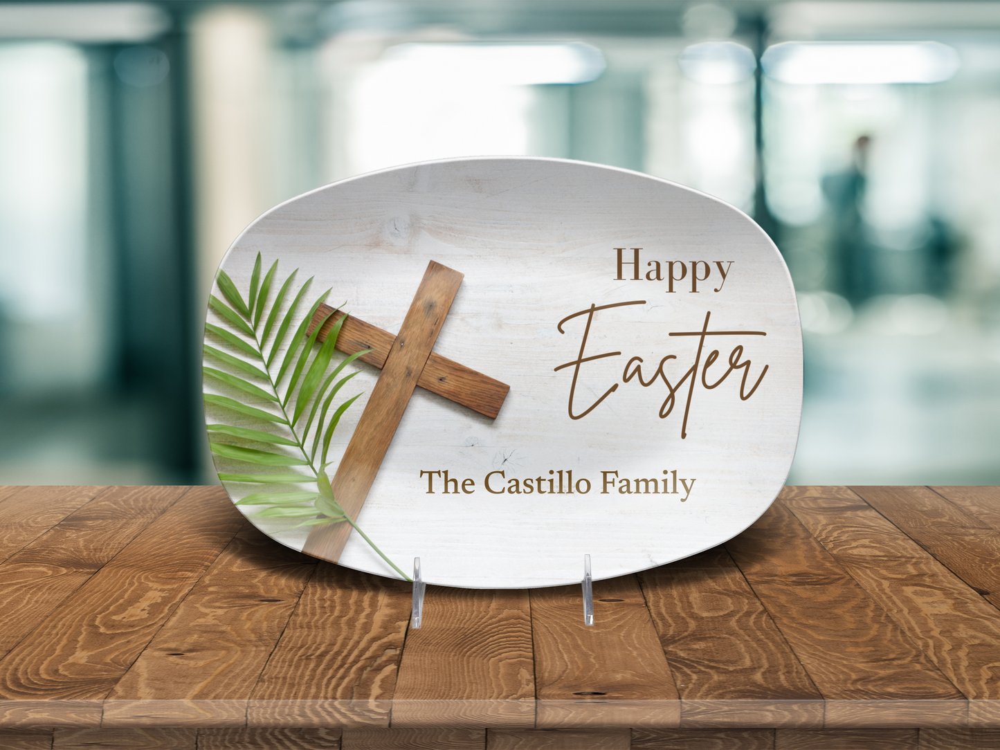 Personalized Happy Easter Blessings Platter