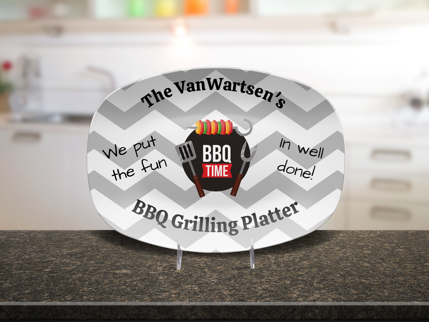 Personalized BBQ Grilling Platter