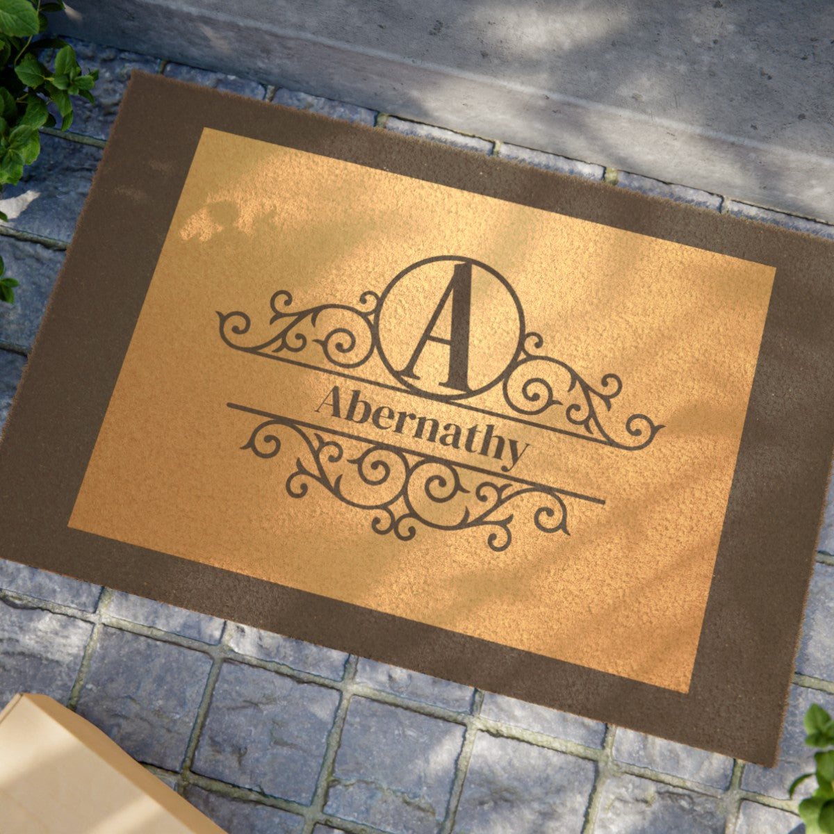 Personalized Initial and Name Doormat 24" x 16"