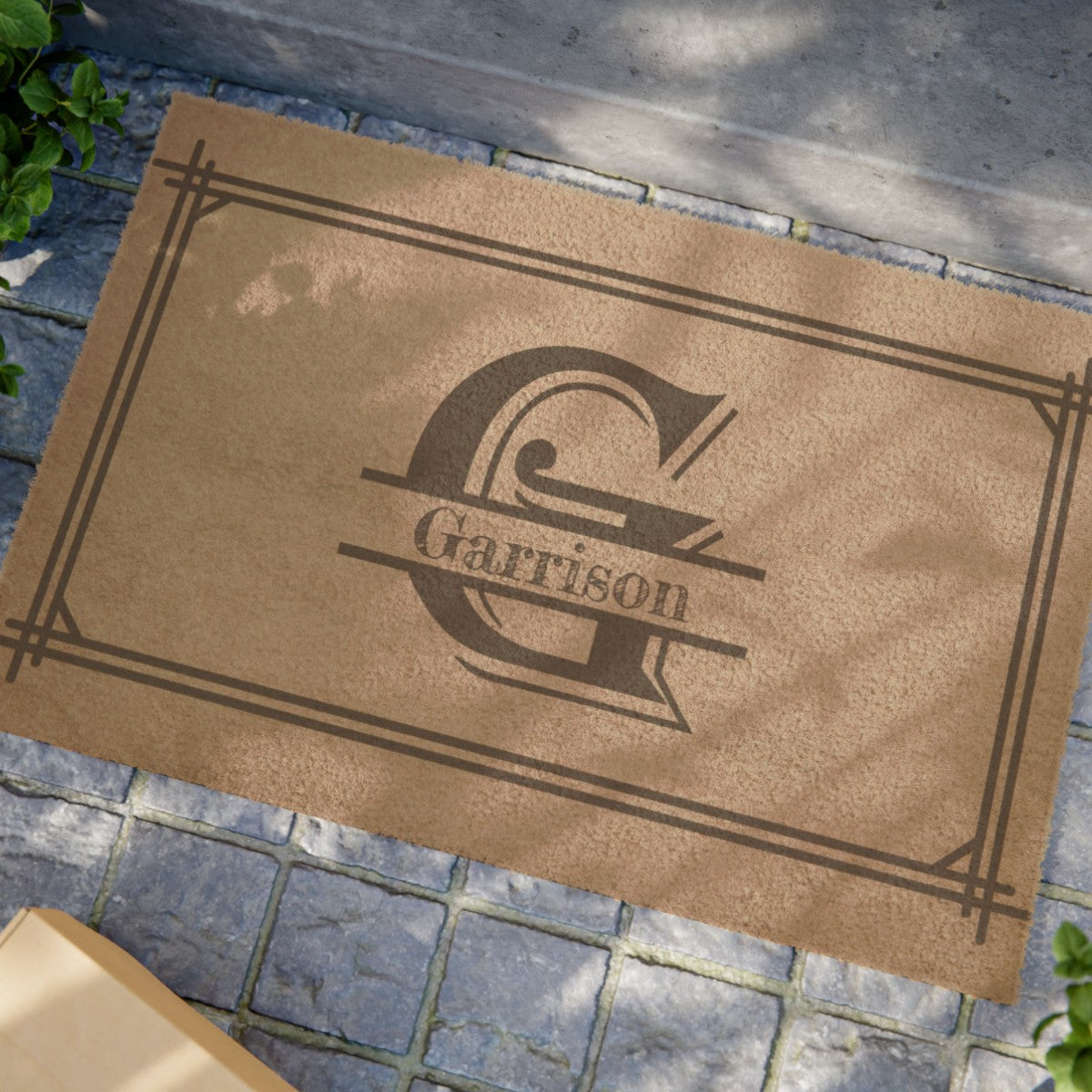 Personalized Name and InitialDoormat 24" x 16"