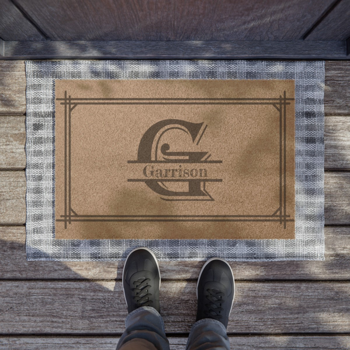 Personalized Name and InitialDoormat 24" x 16"
