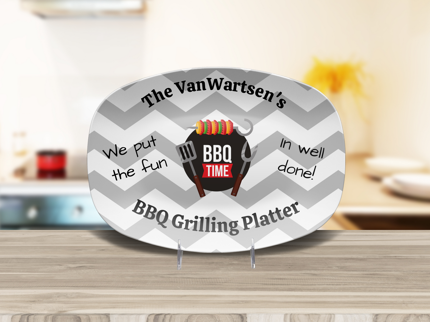 Personalized BBQ Grilling Platter
