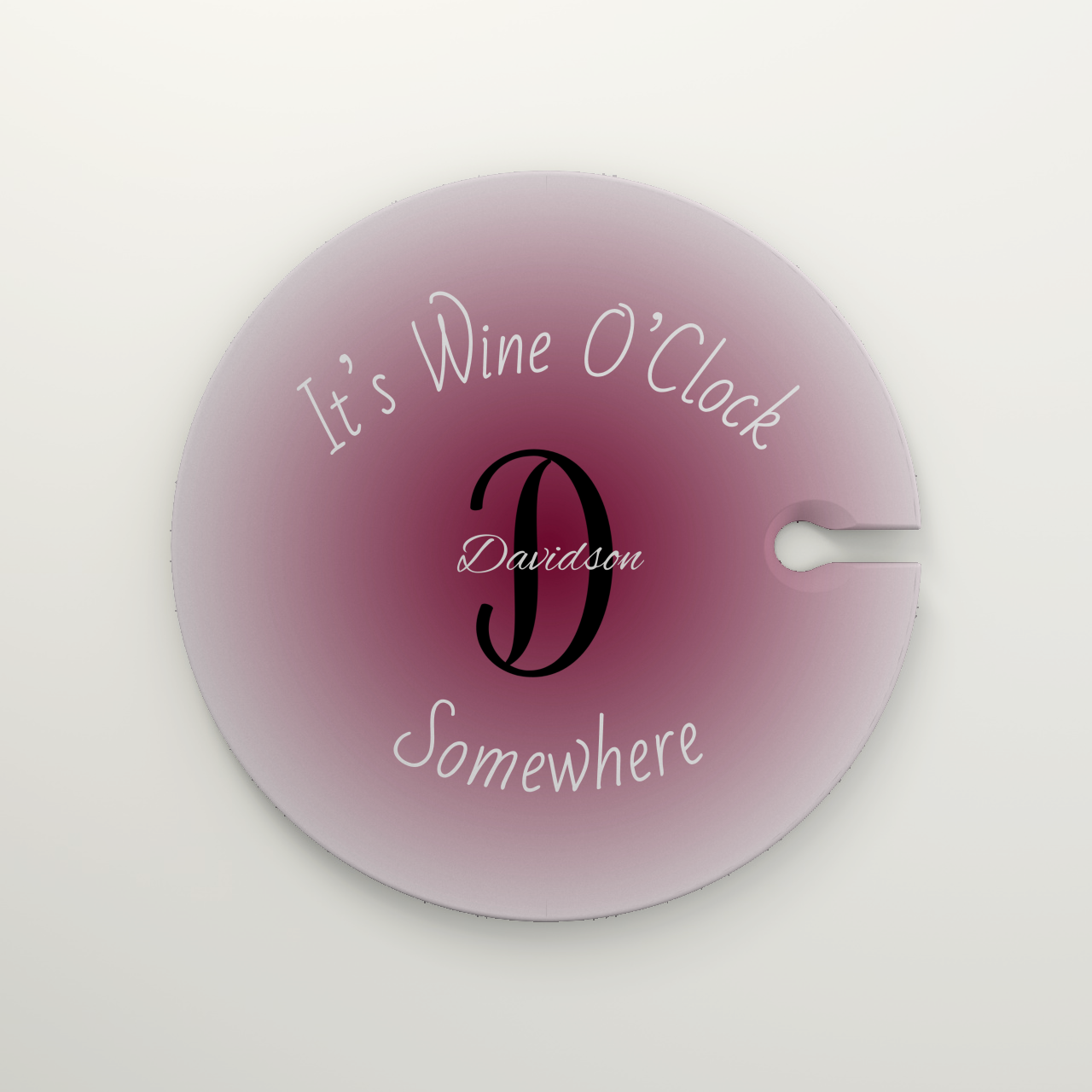Personalized Wine Plates, Wine Glass Holder, Tapas Plates, Hostess Gift for Women, Outdoor Entertaining, Unique Wine Gifts