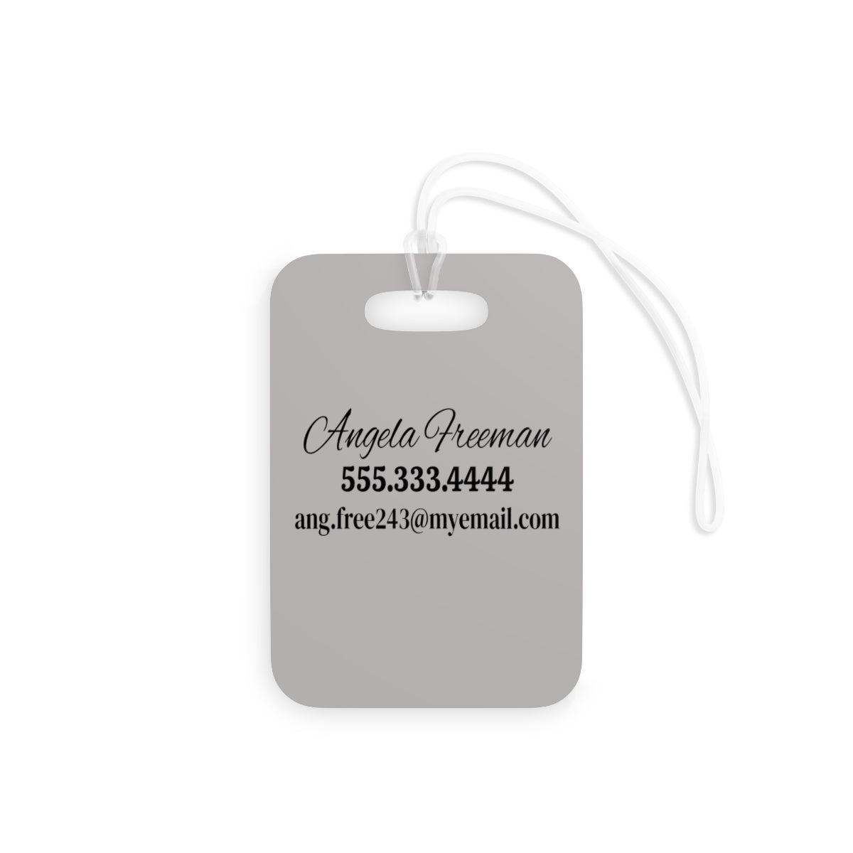 Mountain Travel Luggage Tag, Glossy Plastic Bag Tag, Double-Sided Print, Adventure Gift, Customizable Tags, Hiking Inspiration