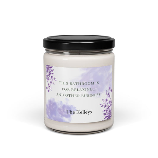 Personalized Scented Soy Candle, 9oz