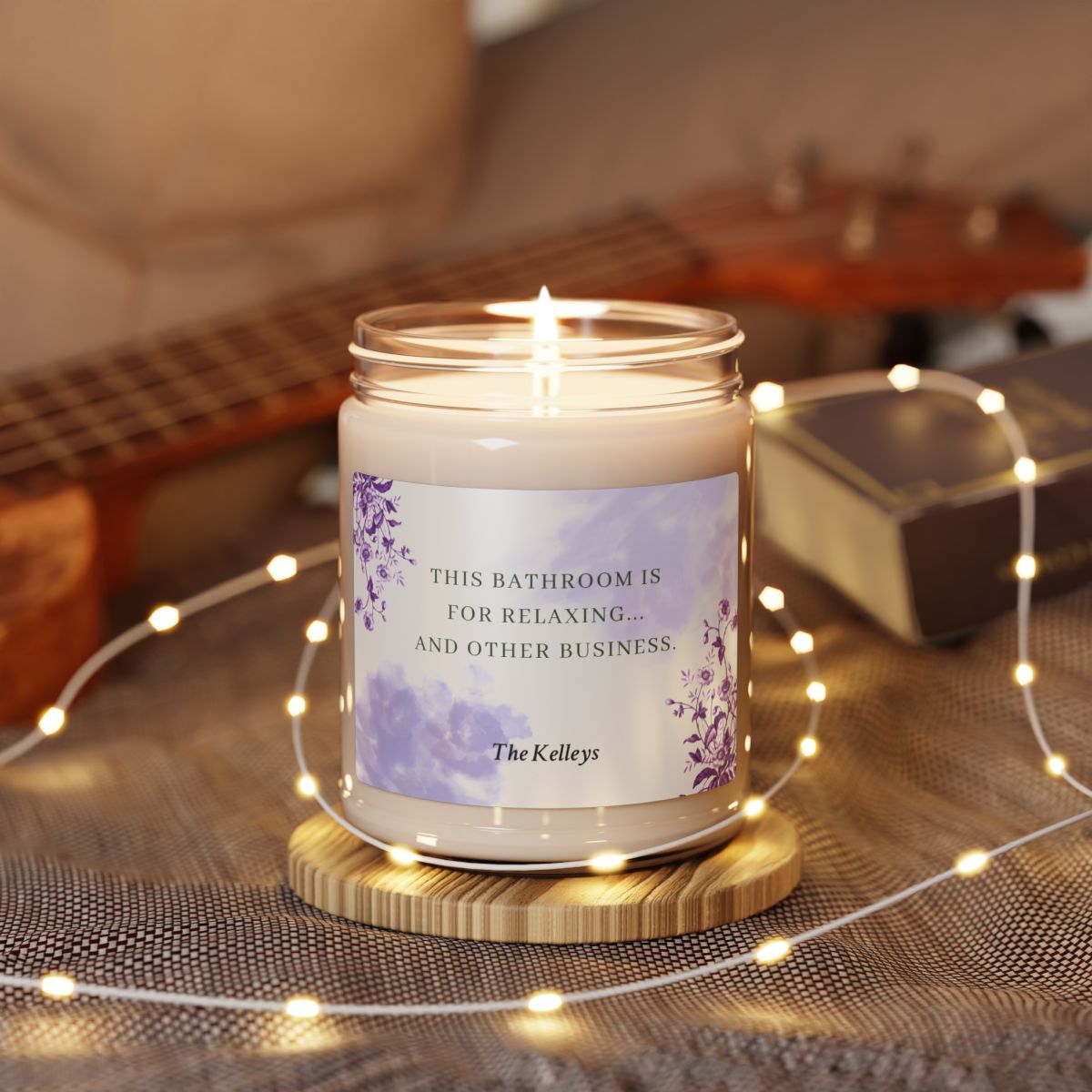 Personalized Scented Soy Candle, 9oz