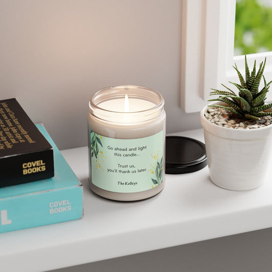 Green Personalized Scented Soy Candle, 9oz