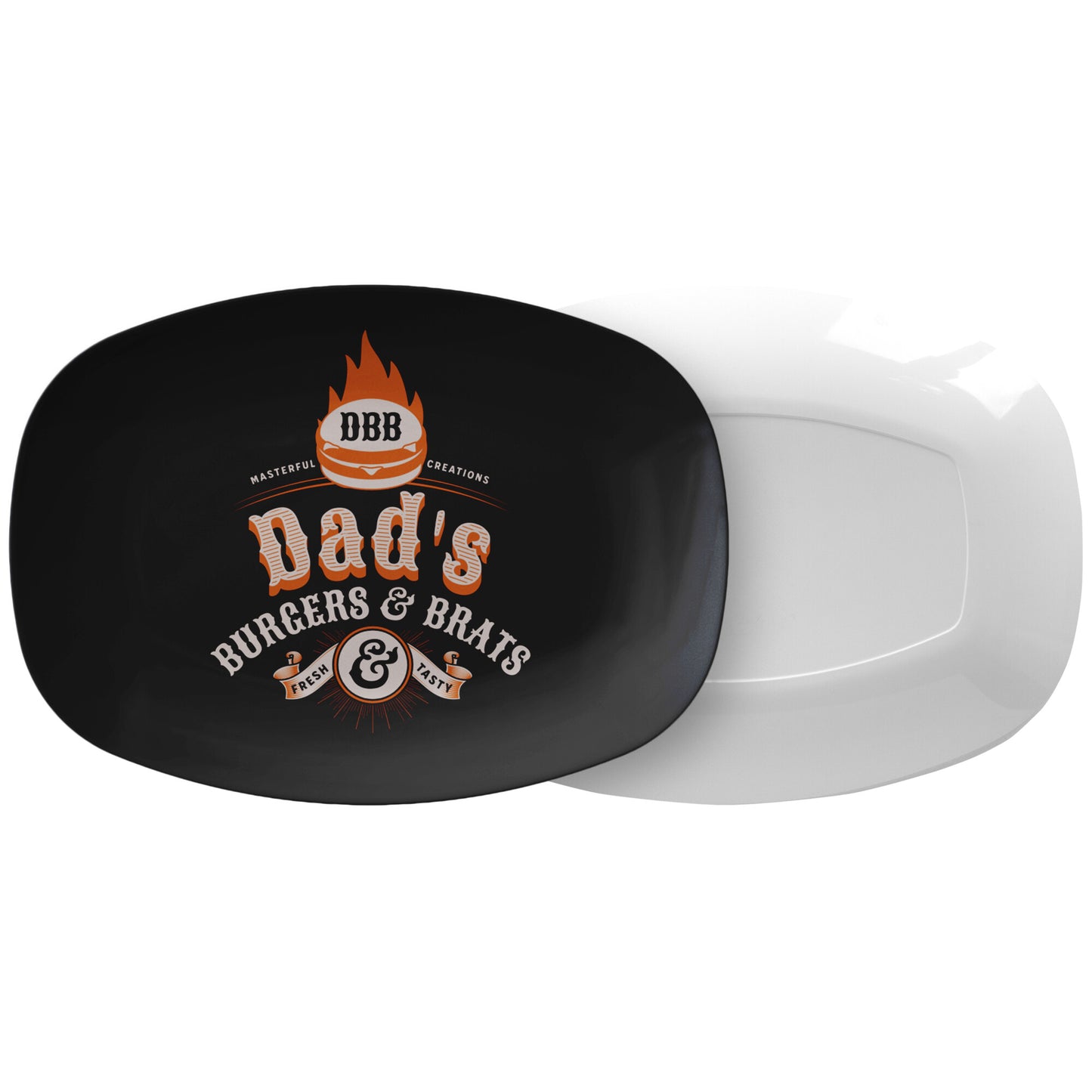Dad's Burgers & Brats Serving Platter