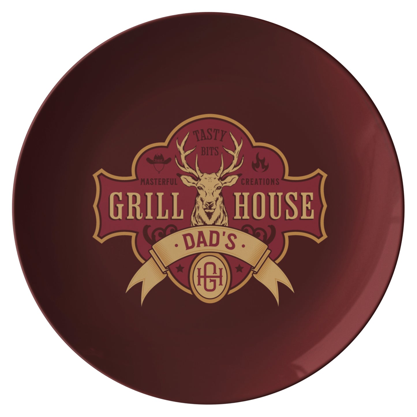 Dad's Grill House Serving Plate