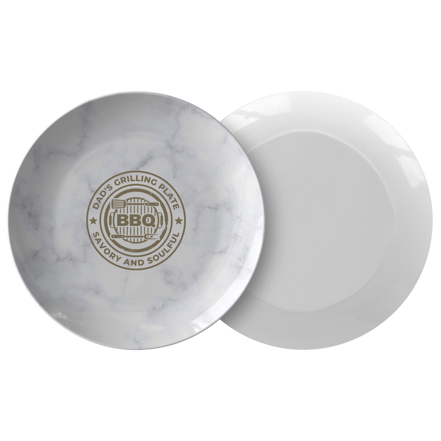 Dad's Grilling Plate Serving Plate - Savory and Soulful