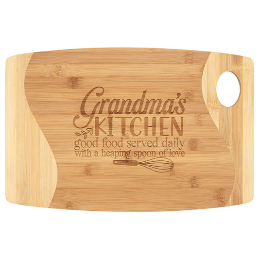 Grandma's Kitchen Bamboo Cutting Board