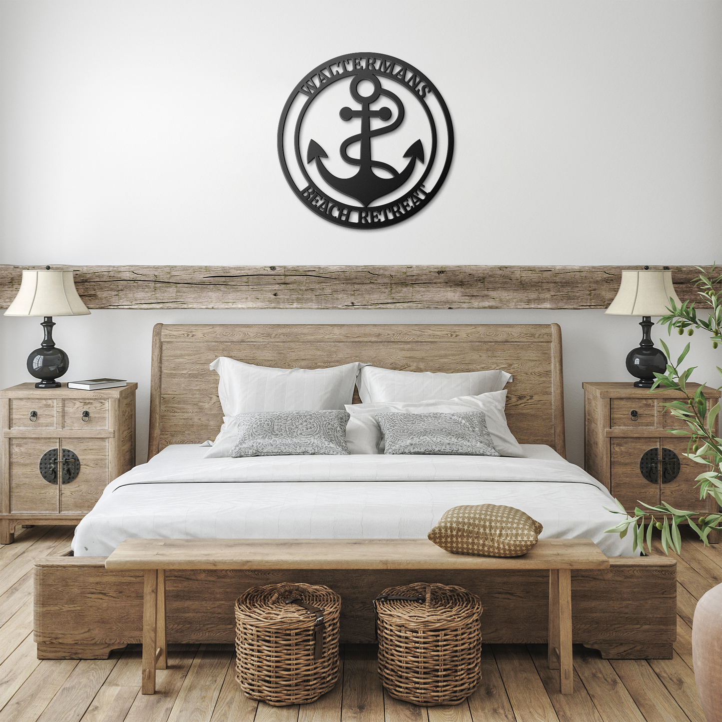 Personalized Nautical Theme Metal Art Sign