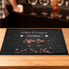 Personalized Coffee Bar Runner 18" x 10"