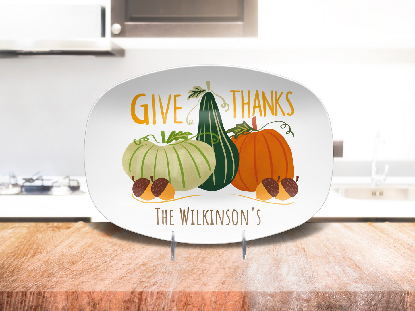 Give Thanks Personalized Serving Platter