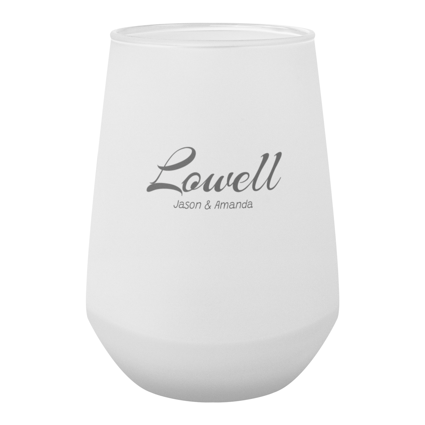 Frosted Stemless Wine Glass, 13oz Elegant Glassware, Modern Semi-Translucent Design, Gift for Wine Lovers, Dishwasher Safe Glass