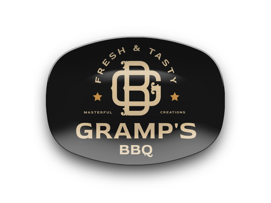 Gramp's BBQ Platter BBQ Grilling Platter Gift for Dad Plate for Father's Day Gift for Him for Birthday Gift for Grill Master Dad