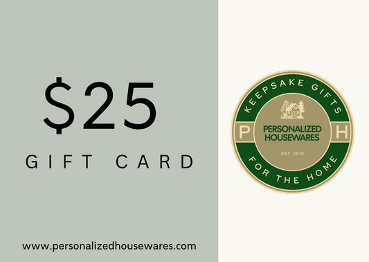Personalized Housewares Gift Card $25 - $100