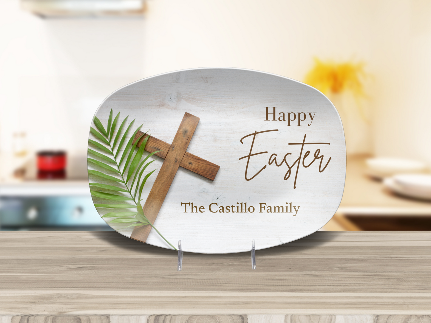 Personalized Happy Easter Blessings Platter