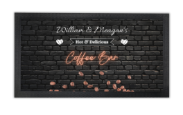 Personalized Coffee Bar Runner 18" x 10"