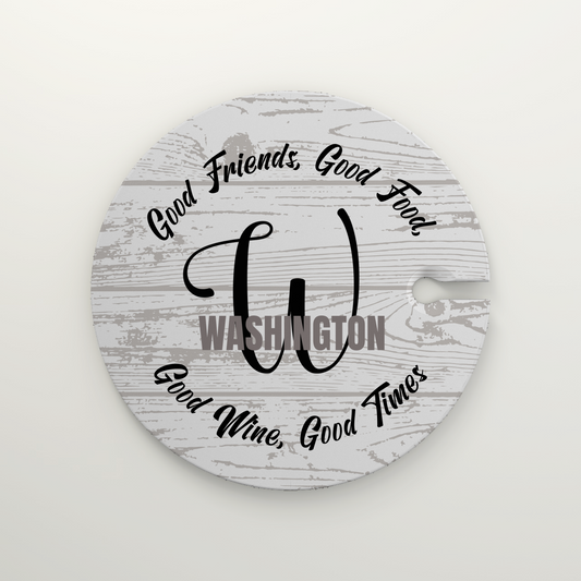 Personalized Wine Plates, Wine Glass Holder, Tapas Plates, Hostess Gift for Women, Outdoor Entertaining, Unique Wine Gifts