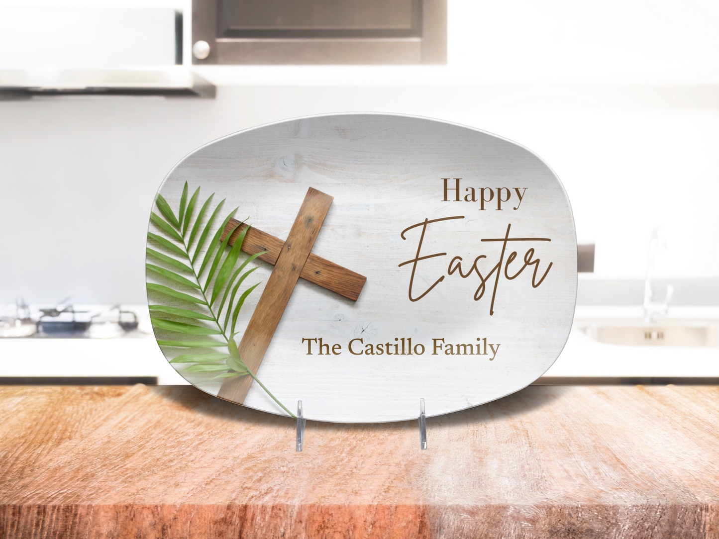 Personalized Happy Easter Blessings Platter