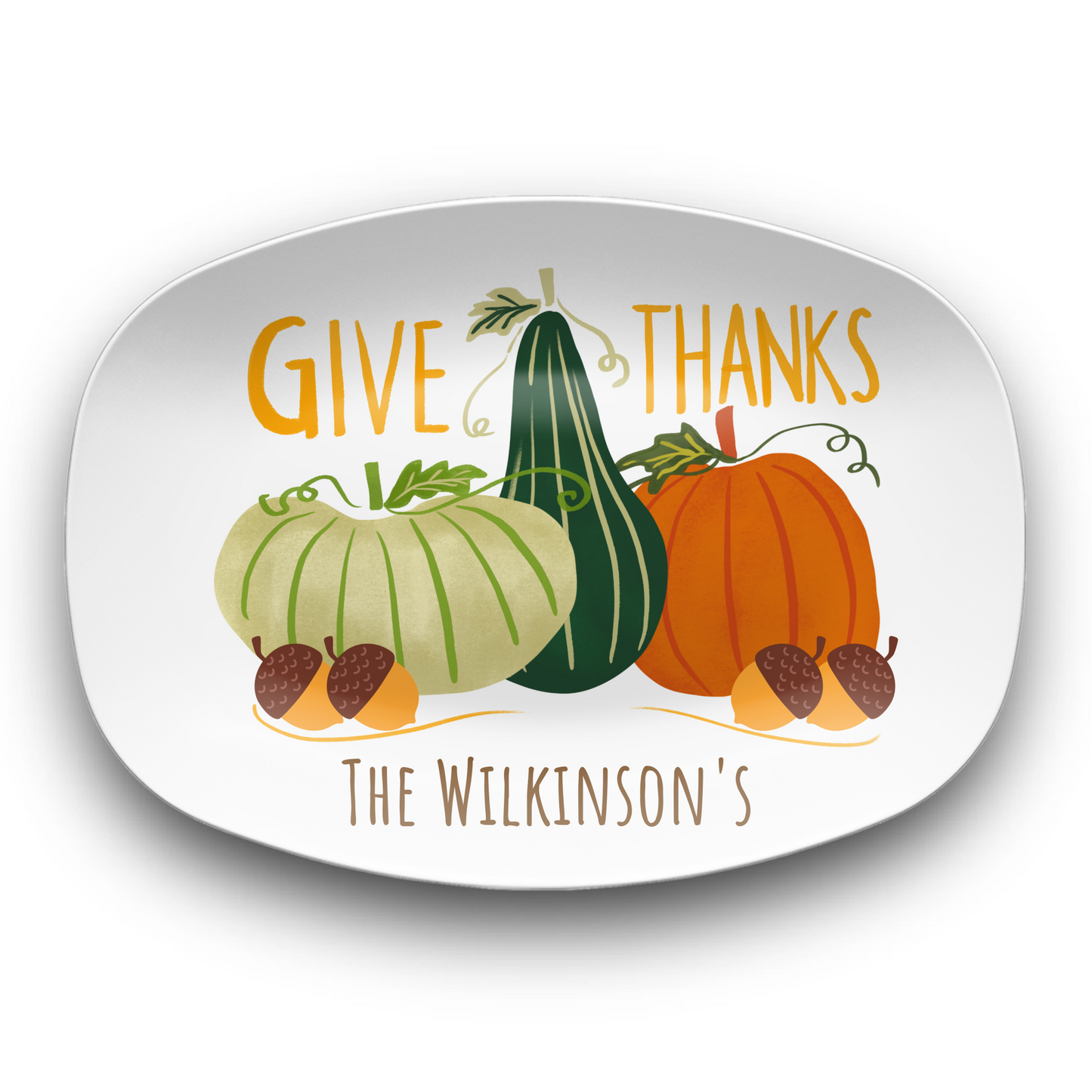 Give Thanks Personalized Serving Platter