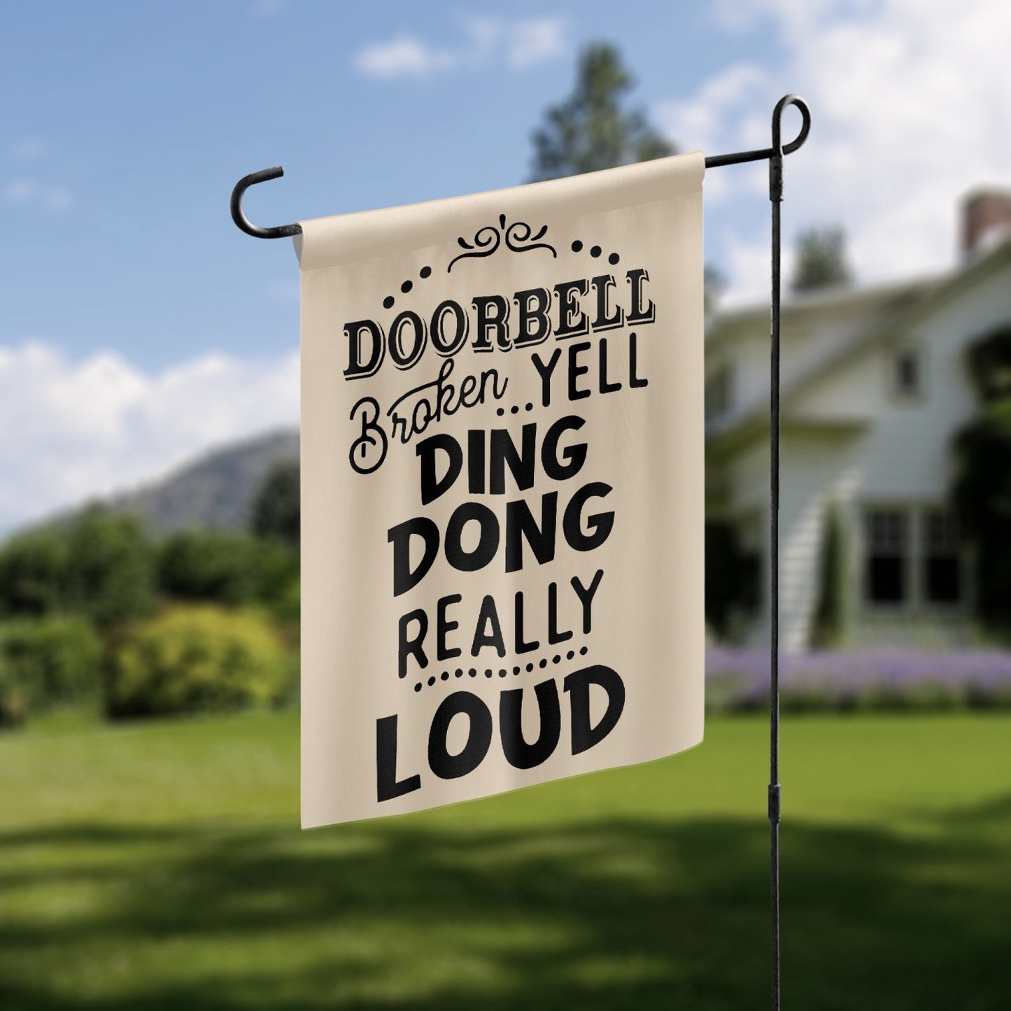 Doorbell Broken Waterproof Oxford Cloth Garden Flag