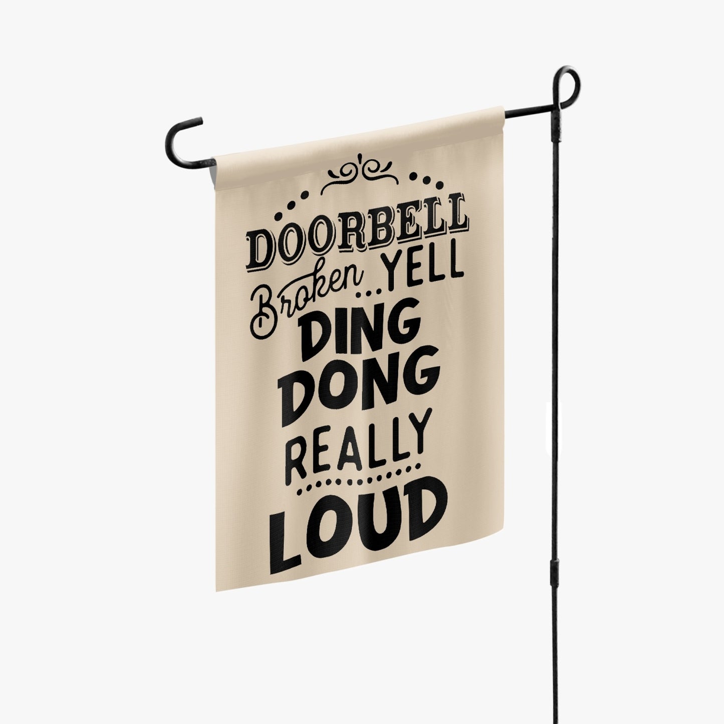Doorbell Broken Waterproof Oxford Cloth Garden Flag