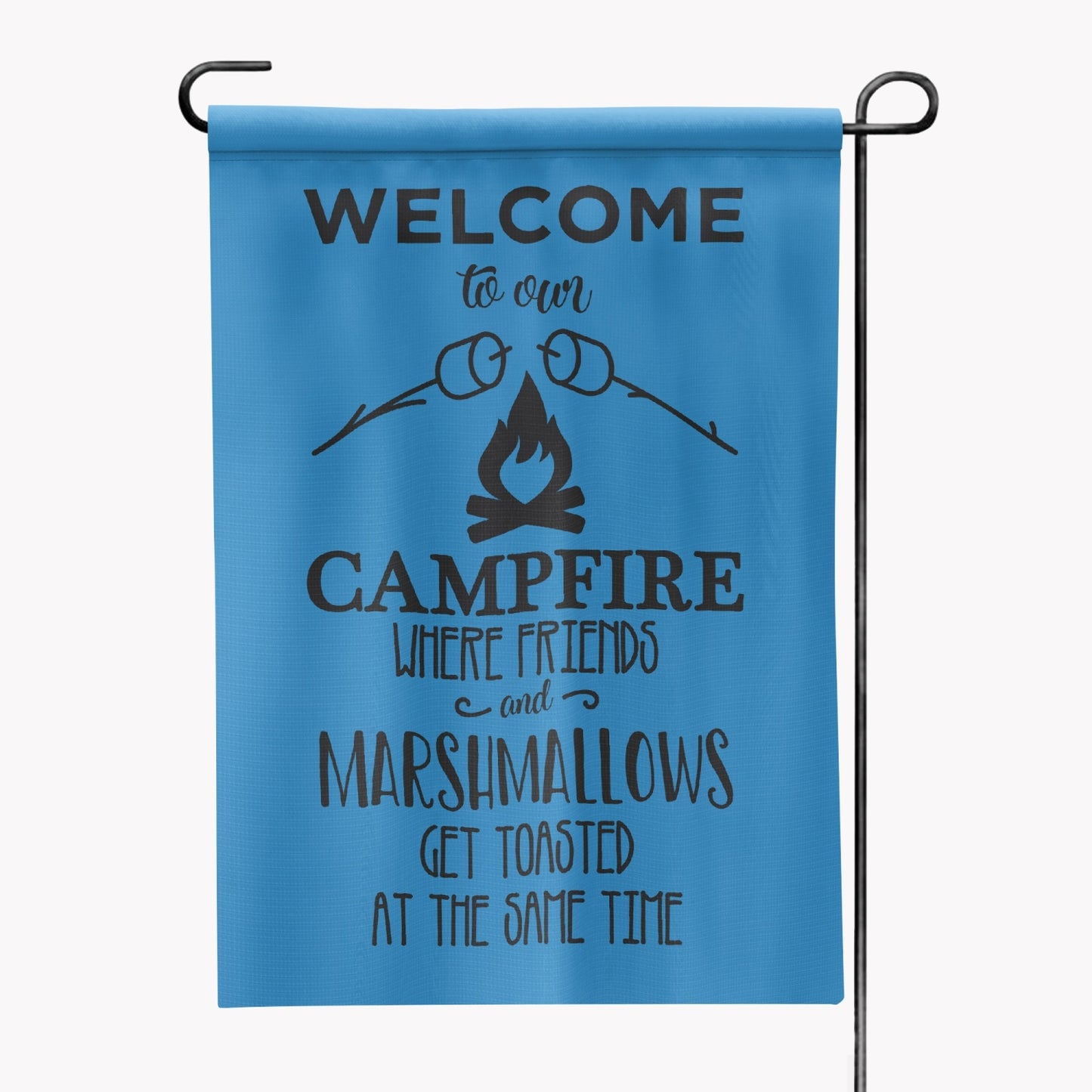 Welcome To Our Campfire Waterproof Oxford Cloth Garden Flag