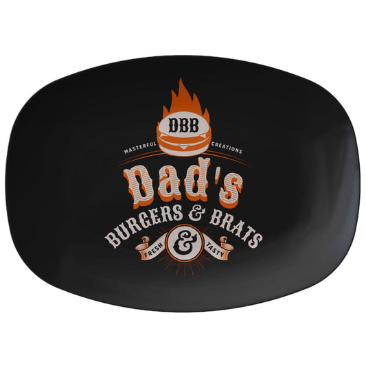 Dad's Burgers & Brats Serving Platter